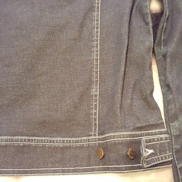 2/$20 Dex Stretch Denim Jacket, Dark Wash - Picture 10 of 14